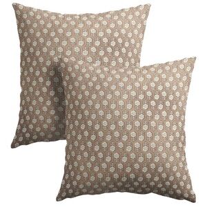 NWT Tan/Blush Patterned Throw Pillow Covers